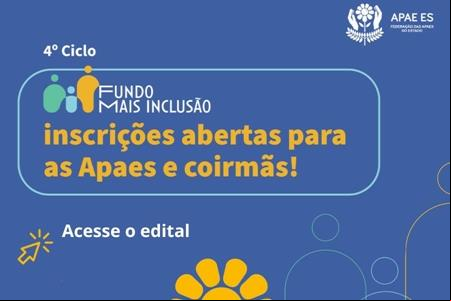 imagem Edital Fundo Mais Inclusão - 4º Ciclo